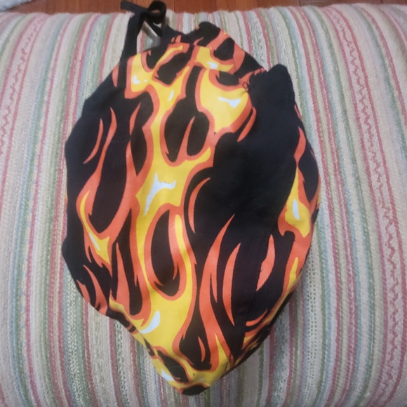 Flame Pattern Drawstring Bag - Picture 1 of 5